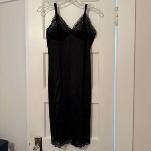 Nylon Slip with Lace Insert Detail